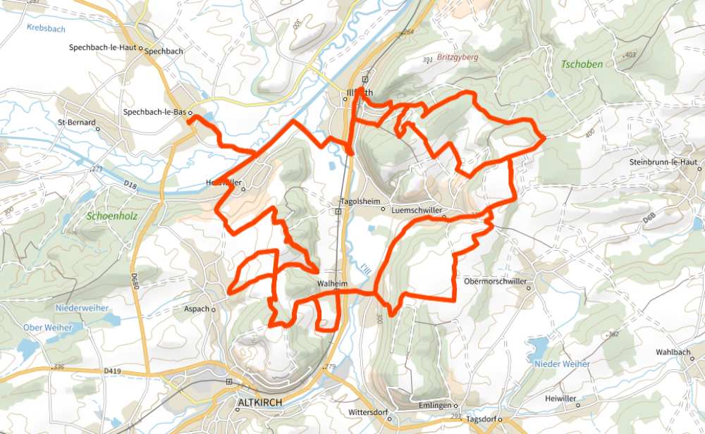 boucle autour de Tagosheim